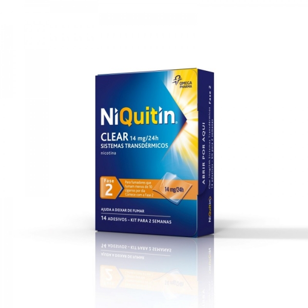 Niquitin Clear 14mg/24h Saqueta 14 uni