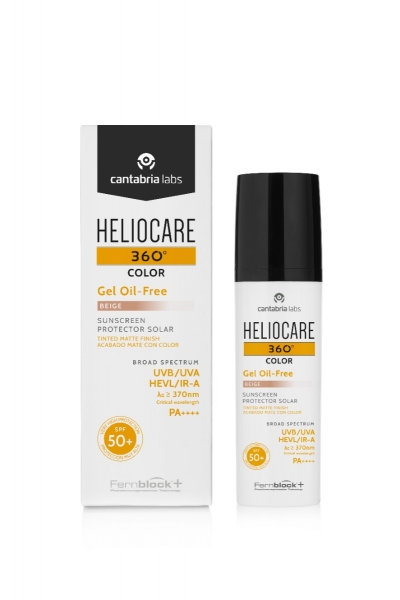 Heliocare 360 Oil Free Gel Mate 50+ Beige 50mL