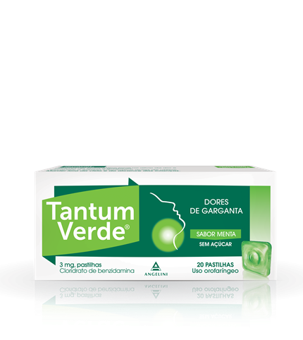 Tantum Verde Menta s/Açucar 20 pastilhas